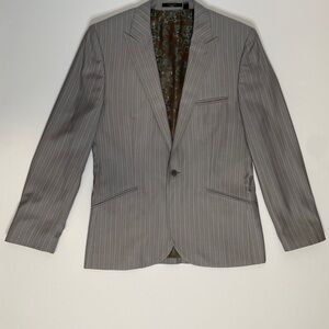 Classic Gray Ted Baker Pinstripe Suit